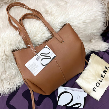 Polene Cyme Shoulder Bag (Brown)