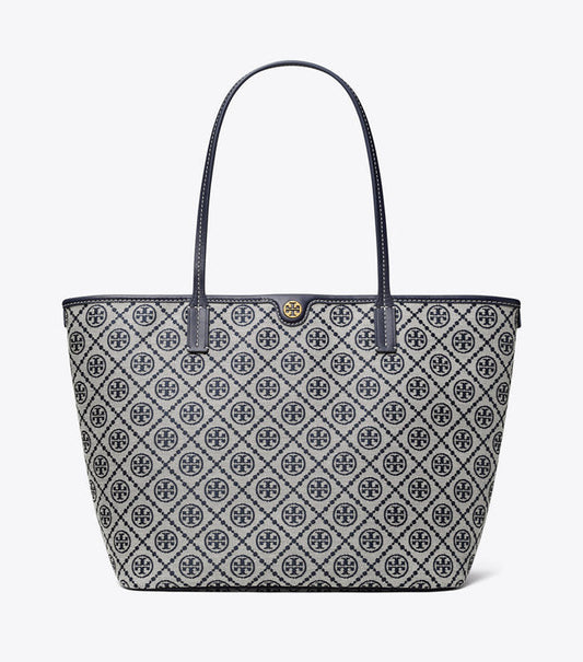 Tory Burch T Monogram Tote Bag in Blue