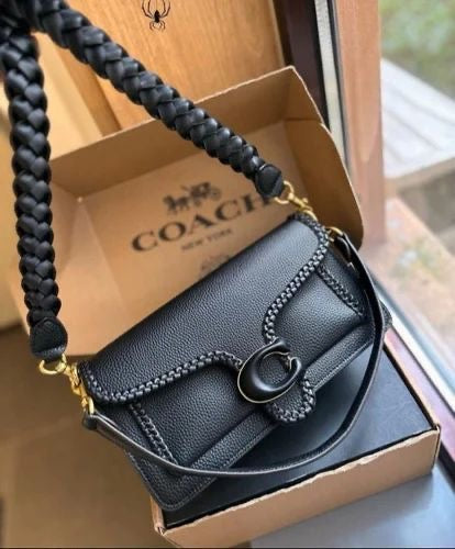 Coach Tabby 26 Shoulder Bag with Braid in Black