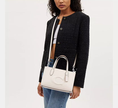 Coach Nina Mini Tote Bag in White