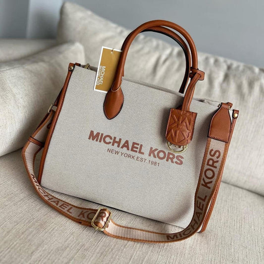Michael Kors Mirella Signature Logo Tote Bag