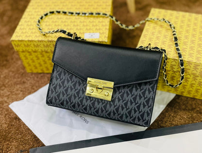 Michael Kors Rose Medium Logo Shoulder Bag