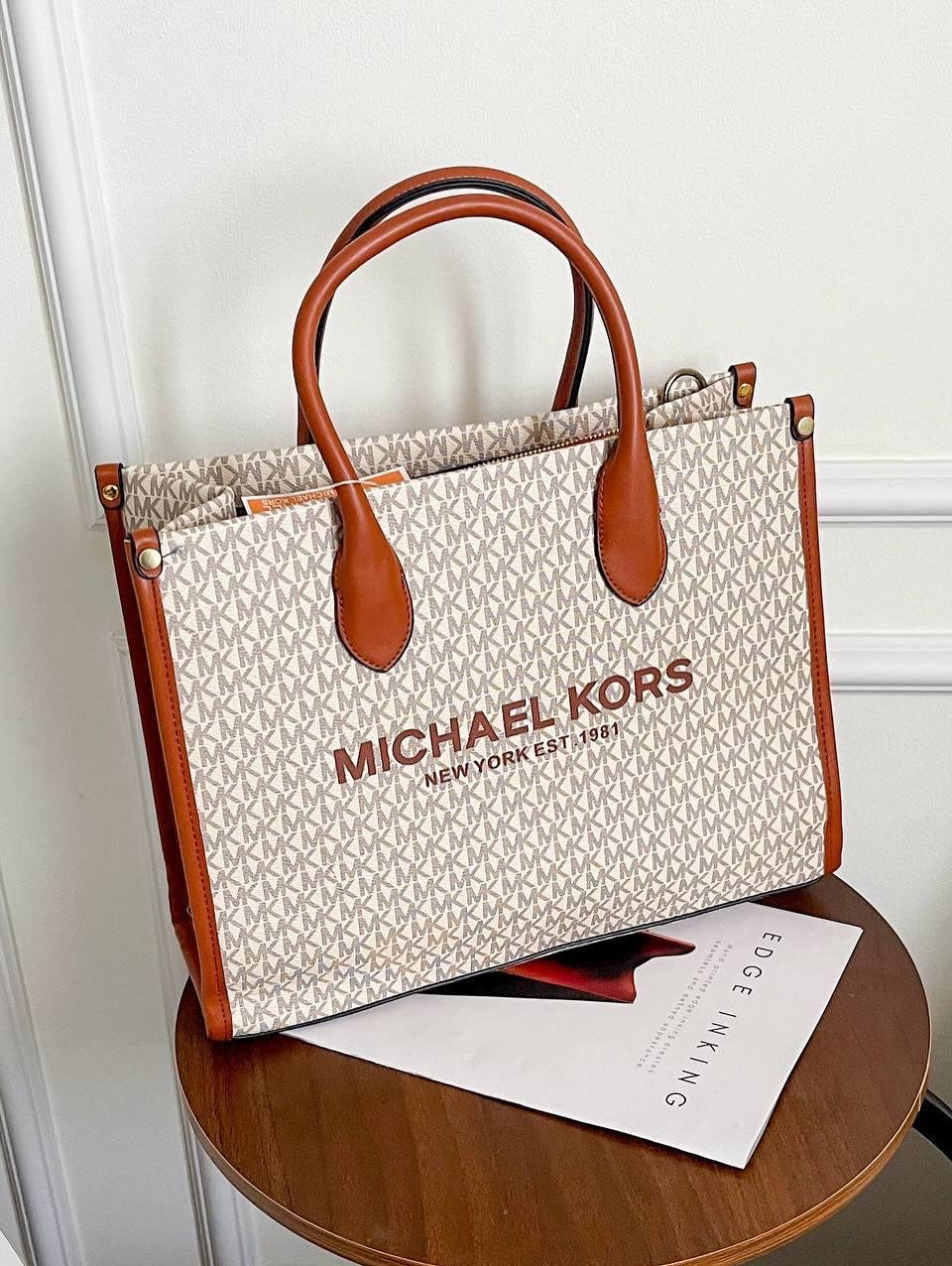 Michael Kors Mirella Signature Logo Tote Bag