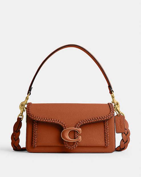 Coach Tabby 26 Shoulder Bag with Braid in Brown