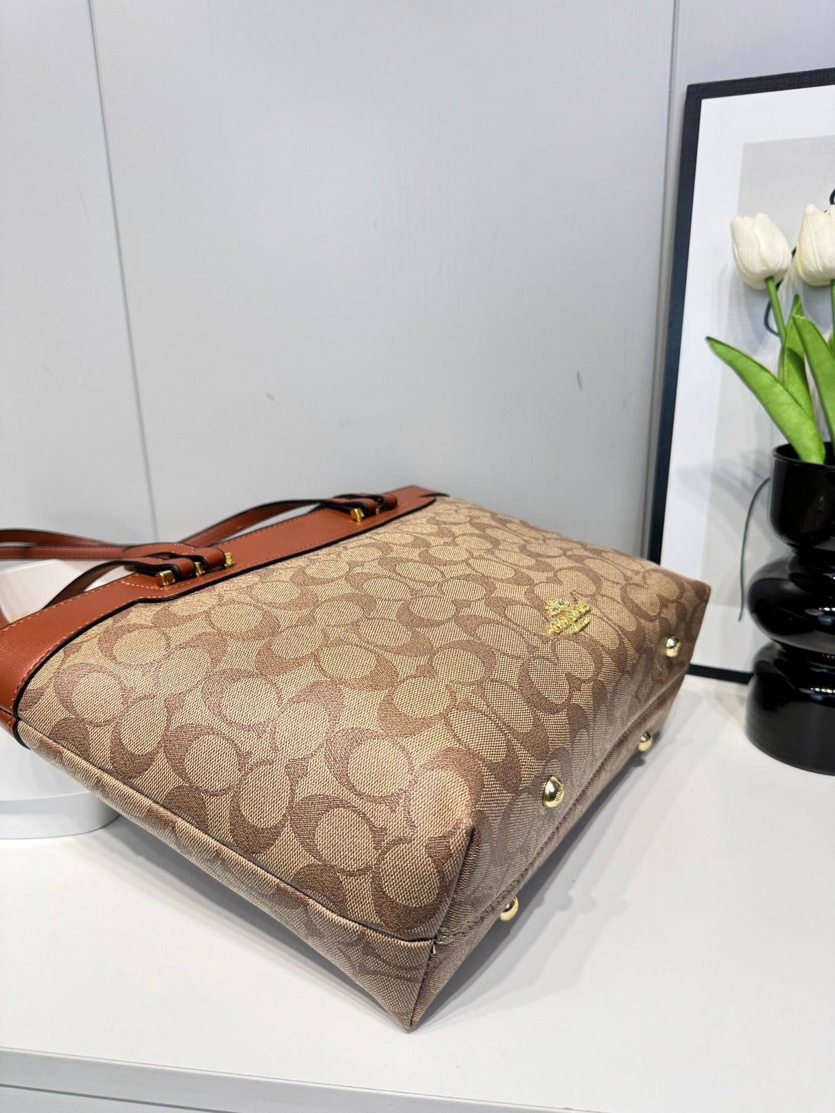 Coach Folio Tote In Signature Canvas