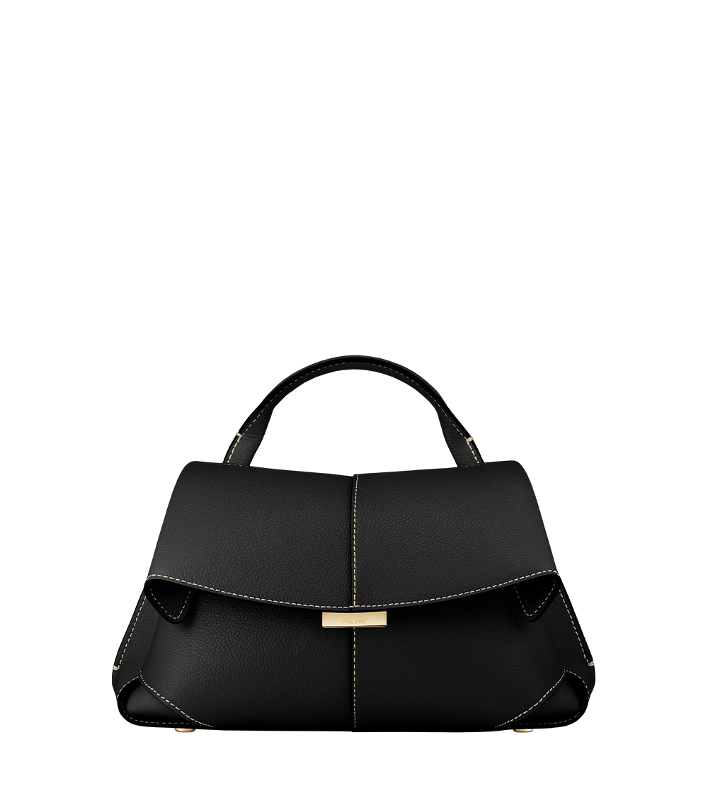 Polene Mokki Neuf Shoulder Bag (Black)