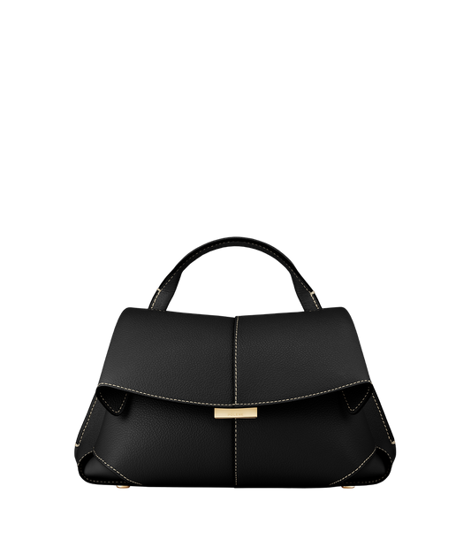 Polene Mokki Neuf Shoulder Bag (Black)