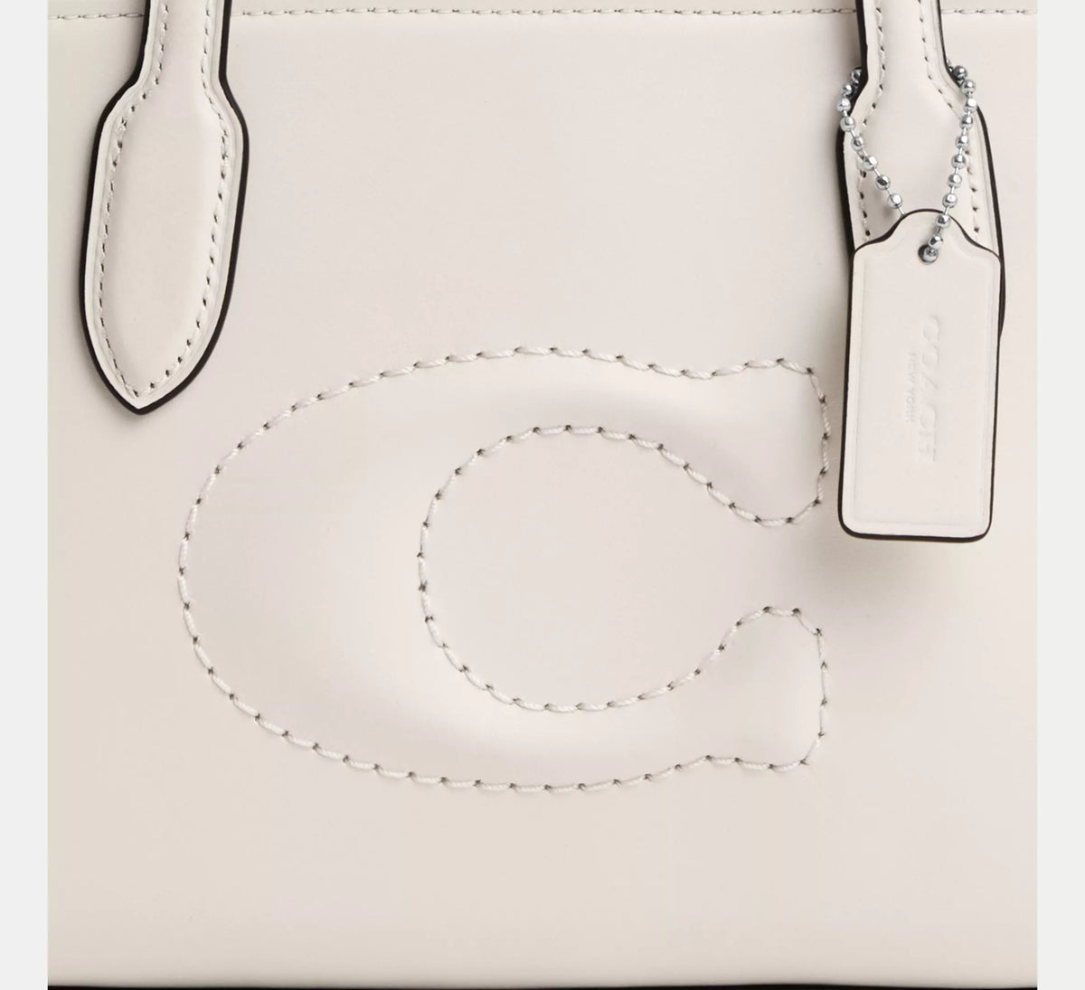 Coach Nina Mini Tote Bag in White