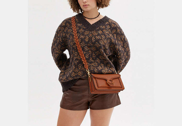 Coach Tabby 26 Shoulder Bag with Braid in Brown
