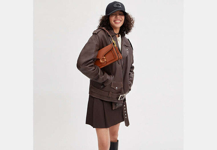 Coach Tabby 26 Shoulder Bag with Braid in Brown