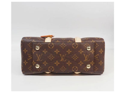 Louis Vuitton Brown Coated Canvas and Leather Monogram Souplo MM Tote Bag