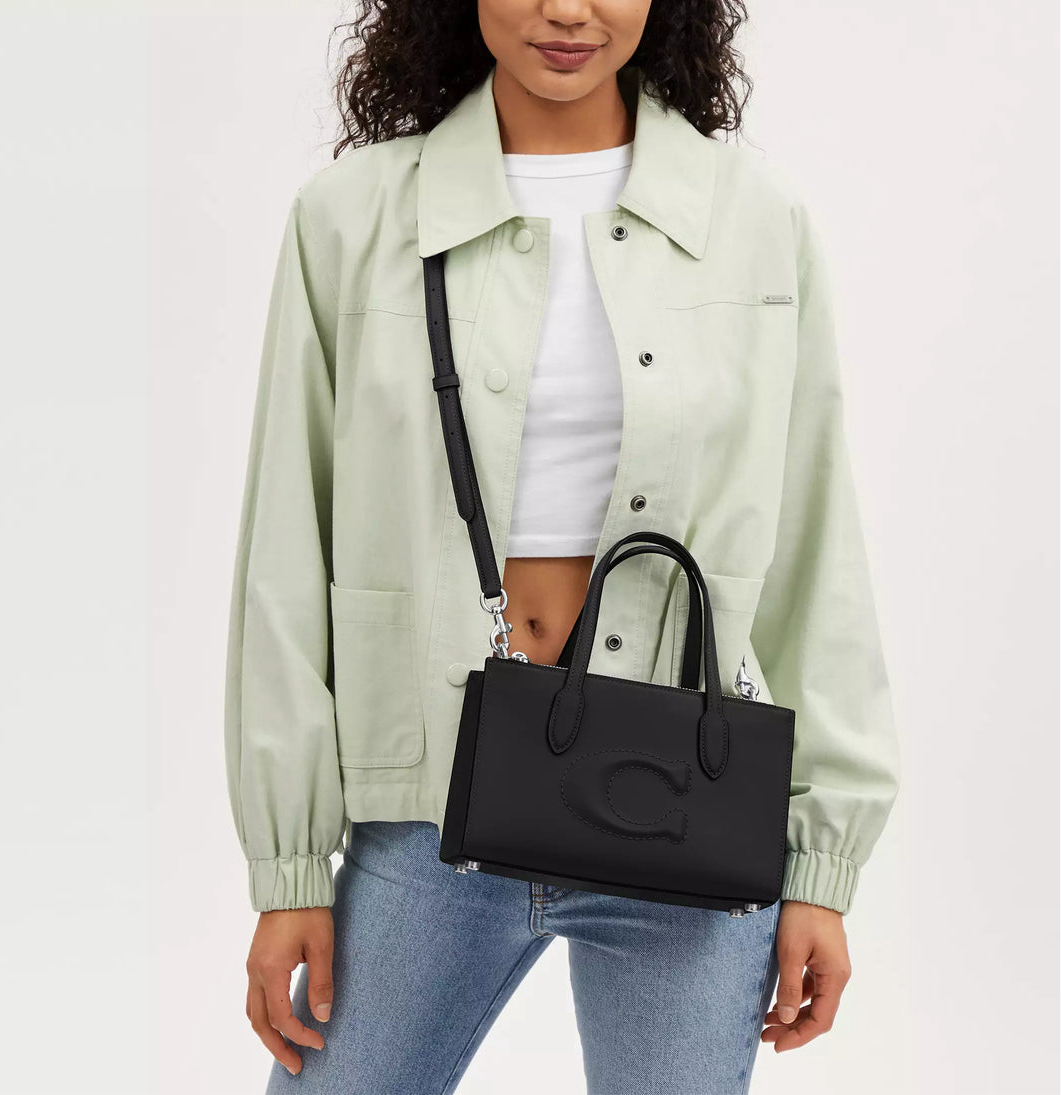 Coach Nina Mini Tote Bag in Black