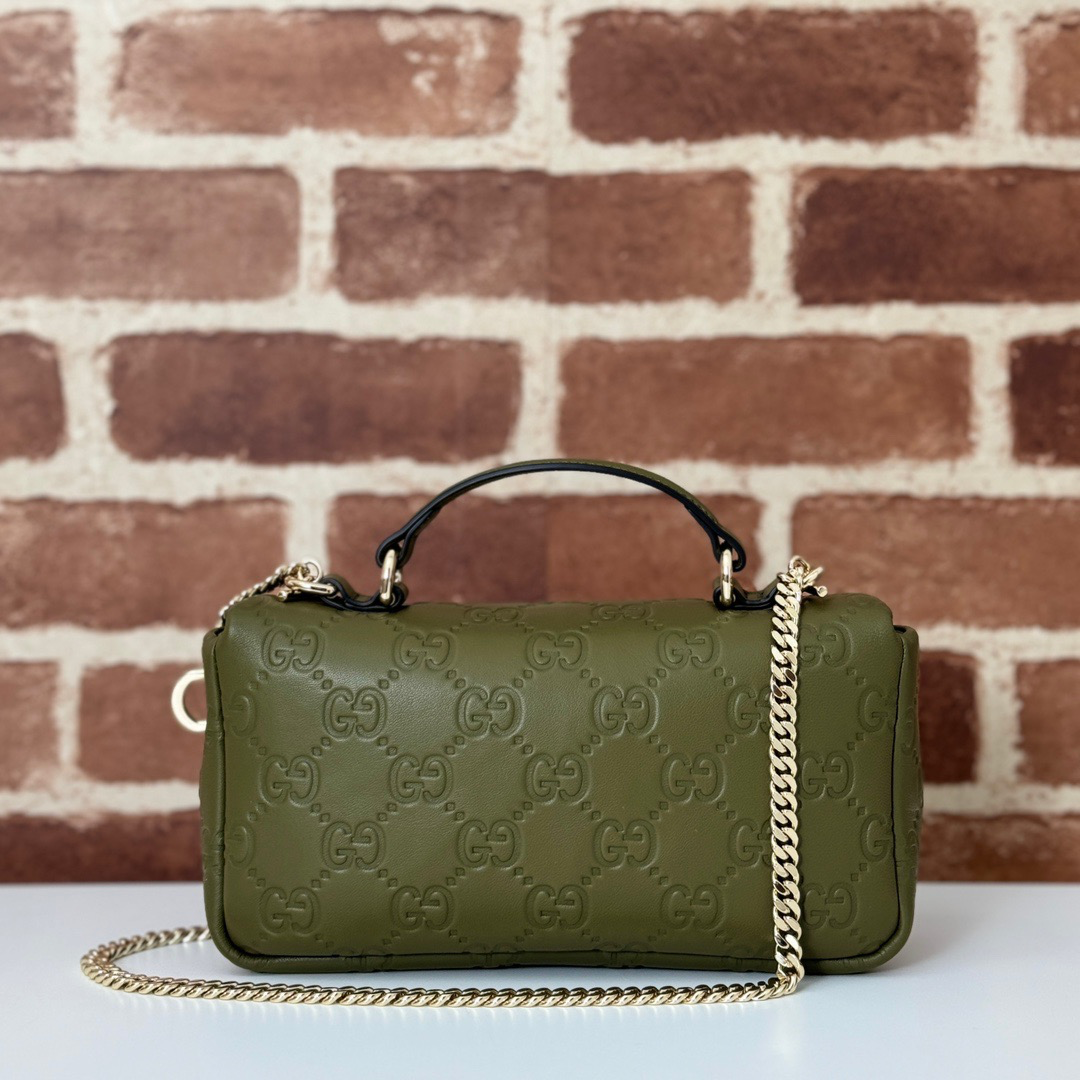 Gucci GG Milano small top handle bag (Green)