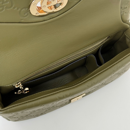 Gucci GG Milano small top handle bag (Green)
