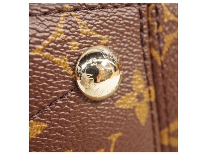 Louis Vuitton Brown Coated Canvas and Leather Monogram Souplo MM Tote Bag