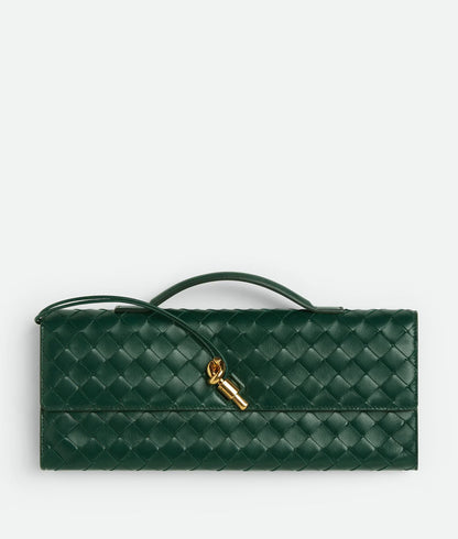 Bottega Venetta Andiamo Clutch Bag (Green)