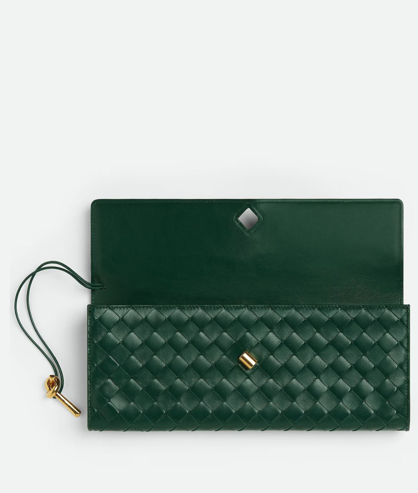 Bottega Venetta Andiamo Clutch Bag (Green)