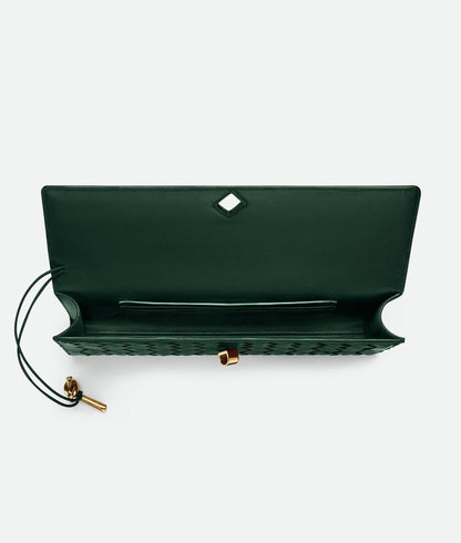 Bottega Venetta Andiamo Clutch Bag (Green)