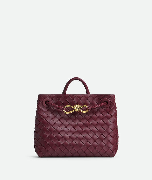 Bottega Venetta Andiamo Handbag (Mahroon)