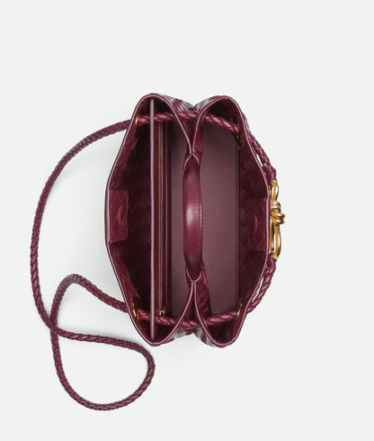 Bottega Venetta Andiamo Handbag (Mahroon)
