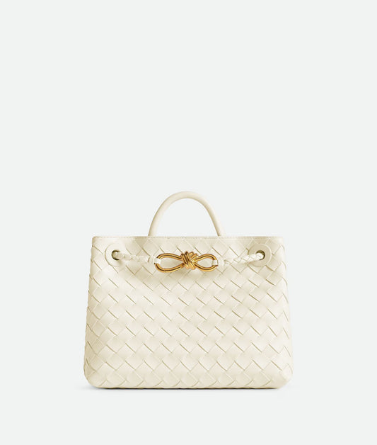 Bottega Venetta Andiamo Handbag (White)
