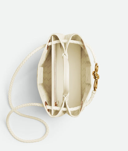 Bottega Venetta Andiamo Handbag (White)