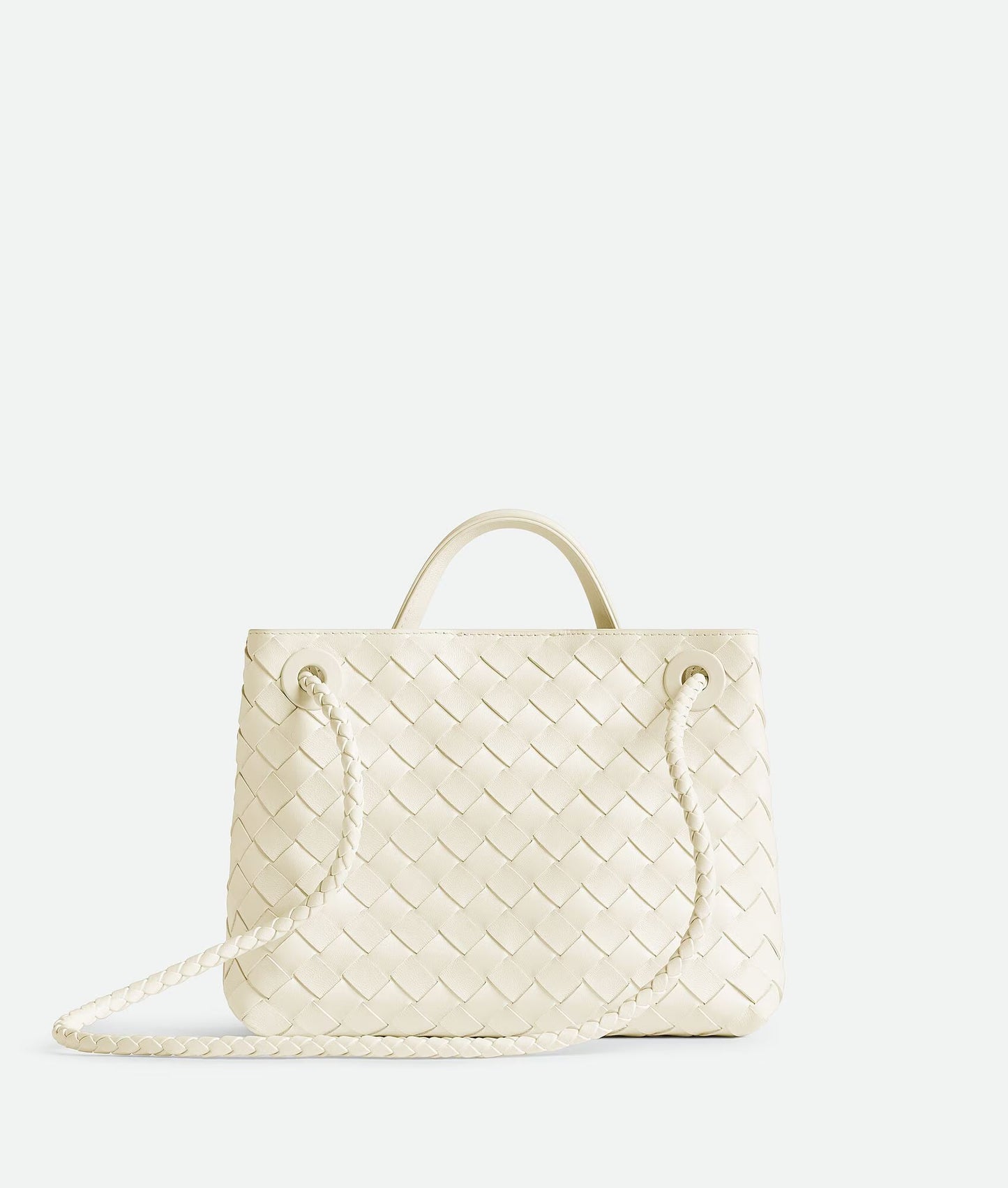 Bottega Venetta Andiamo Handbag (White)