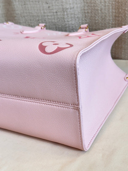 Louis Vuitton OnTheGo MM Large Tote Bag (Degrade Rose)