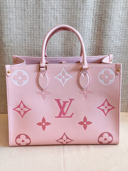 Louis Vuitton OnTheGo MM Large Tote Bag (Degrade Rose)