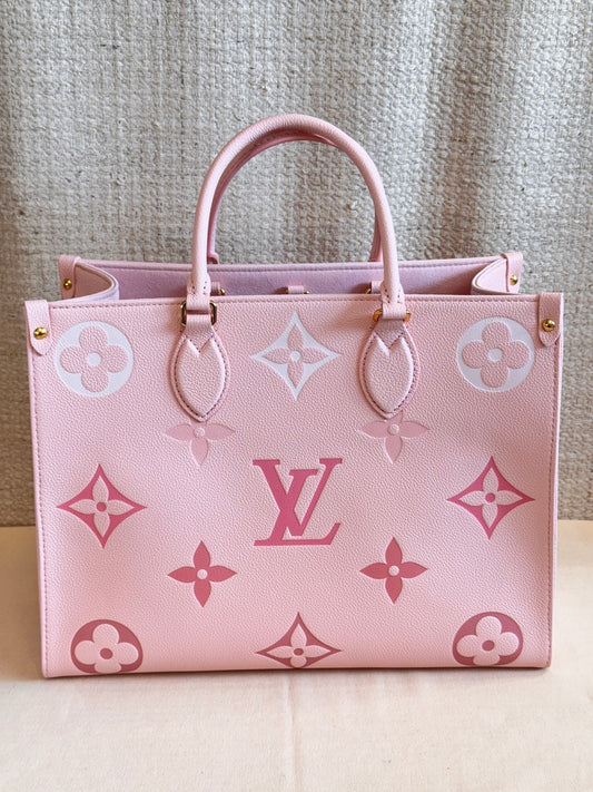 Louis Vuitton OnTheGo MM Large Tote Bag (Degrade Rose)