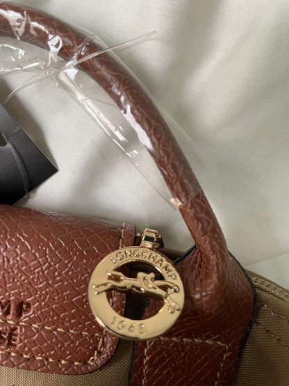 Longchamp Le Pliage Pouch with Handle (Forest Green)