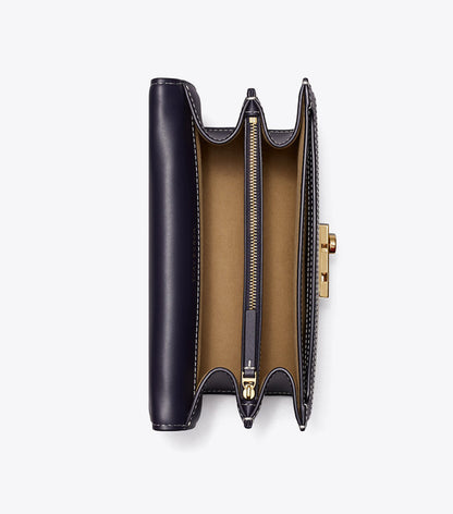 Tory Burch T Monogram Shoulder Bag (Navy)