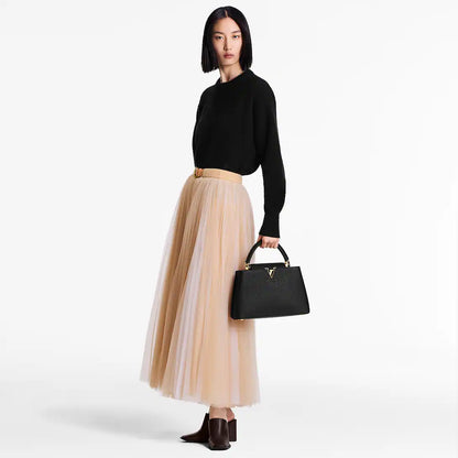 Louis Vuitton Capucines BB Hand Bag (Black)