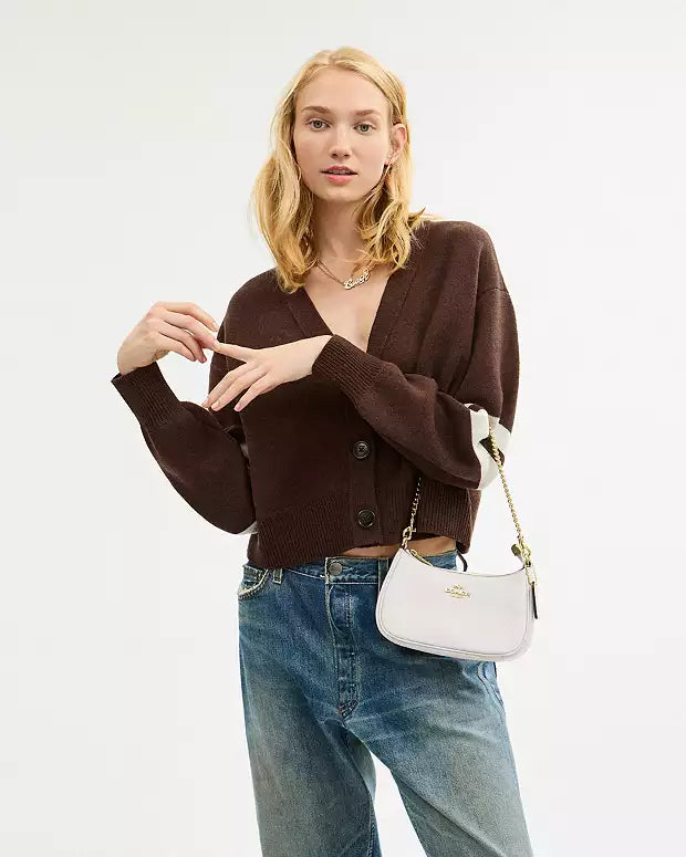 Coach Teri Shoulder Bag Plain White