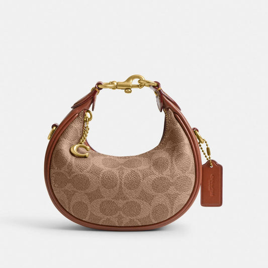 Coach Jonie Bag in Signature Canvas (Tan Caramel)