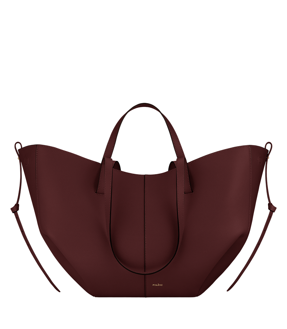 Polene Cyme Shoulder Bag (Maroon)
