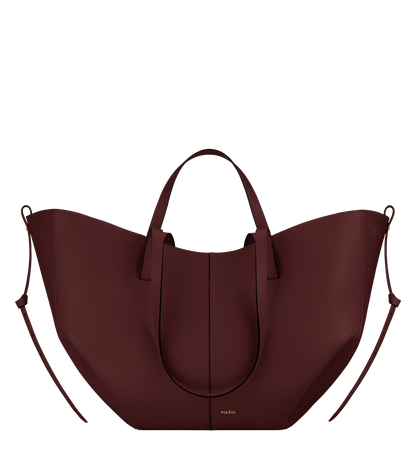 Polene Cyme Shoulder Bag (Maroon)