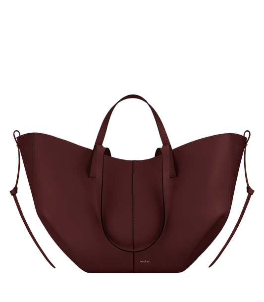 Polene Cyme Shoulder Bag (Maroon)