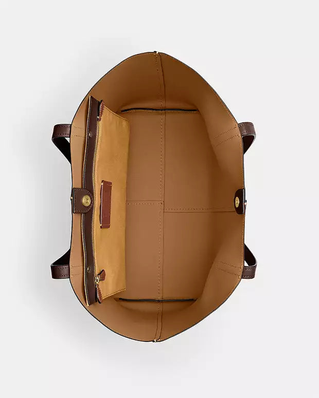 COACH North 32 Tote Bag (Mehroon)