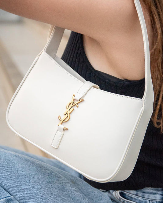 Saint Laurent Hobo Shoulder Bag (White)