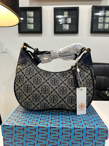 Tory Burch T Monogram Crescent Bag