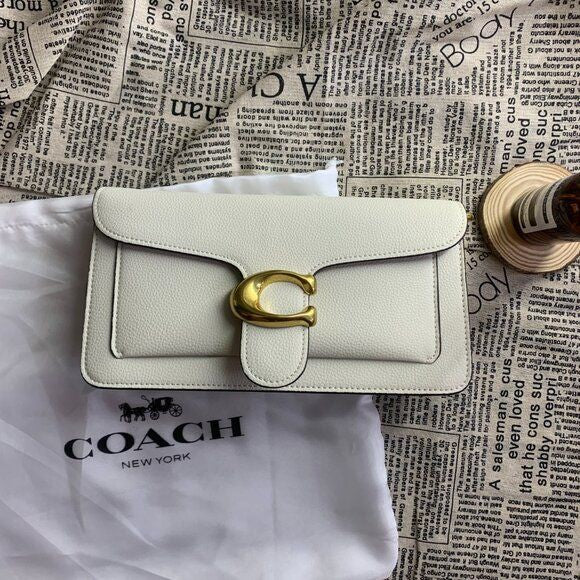 COACH Tabby 26 Bag White Leather