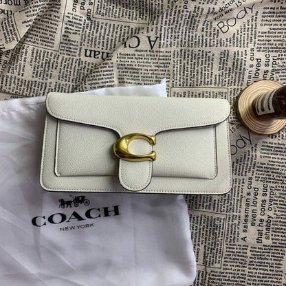 COACH Tabby 26 Bag White Leather