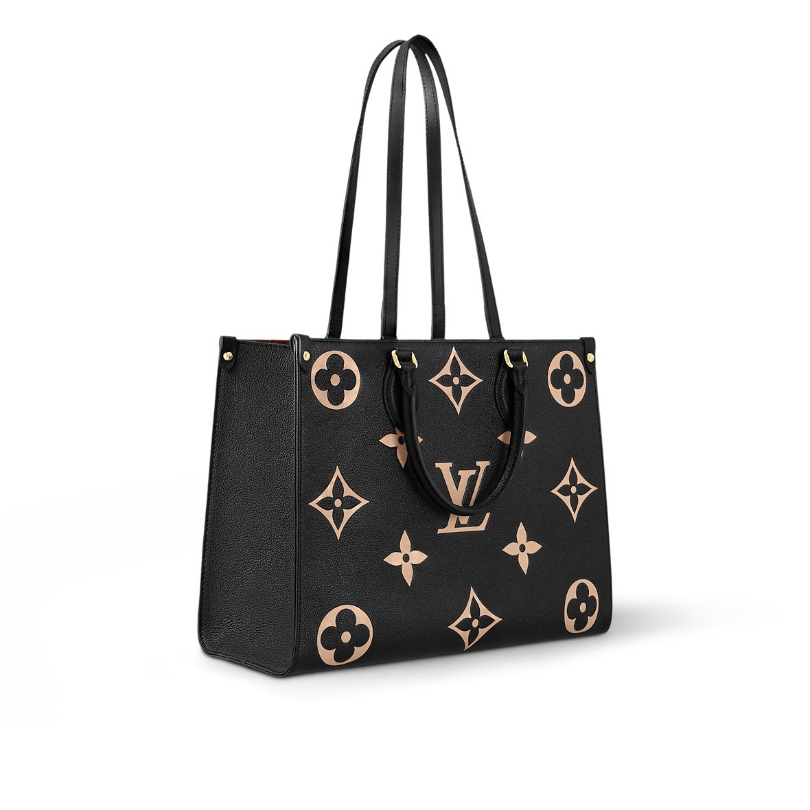 Louis Vuitton OnTheGo MM Large Tote Bag Monogram Emprinte (Black)
