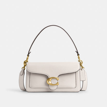 COACH Tabby 26 Bag White Leather