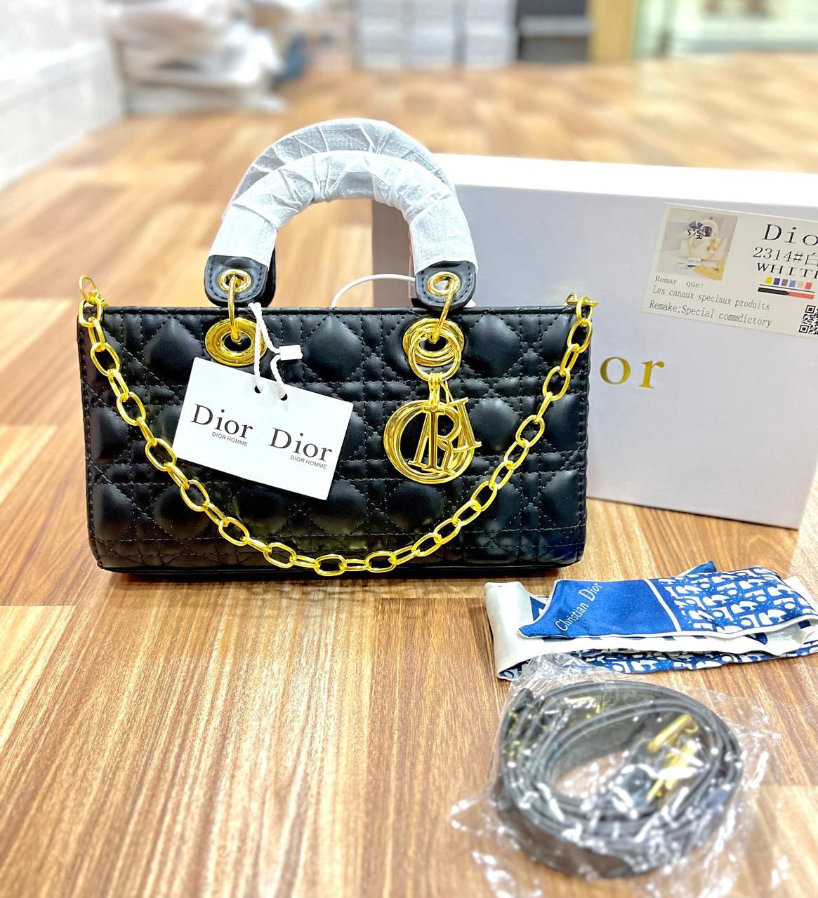 Lady Dior Medium D-Joy Bag