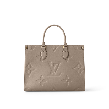 Louis Vuitton OnTheGo MM Large Tote Bag (Beige)