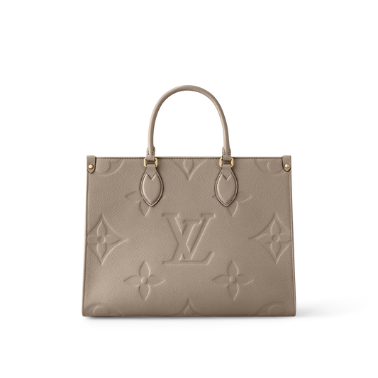 Louis Vuitton OnTheGo MM Large Tote Bag (Beige)