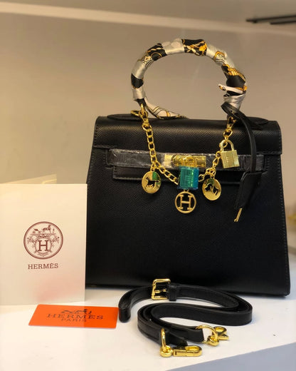 Hermes Kelly 25 Handbag Black