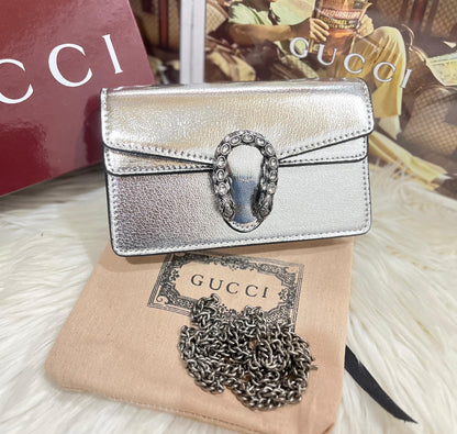 Gucci Mini Dionysus Bag (Silver)